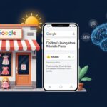 Loja de roupas infantis aparecendo no Google com SEO – estratégia simples para pequenos negócios terem visibilidade online