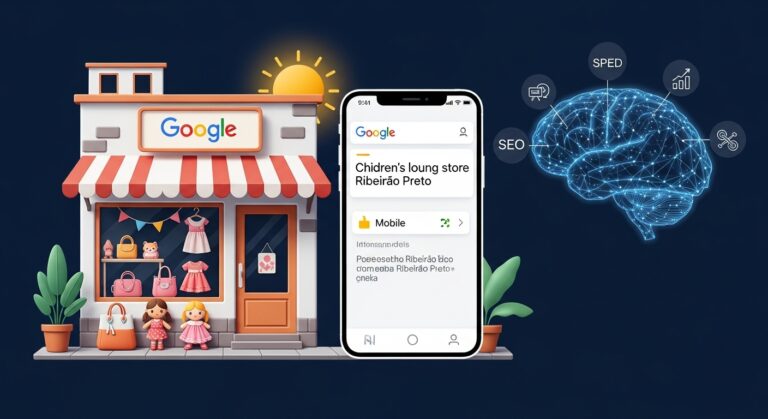 Loja de roupas infantis aparecendo no Google com SEO – estratégia simples para pequenos negócios terem visibilidade online